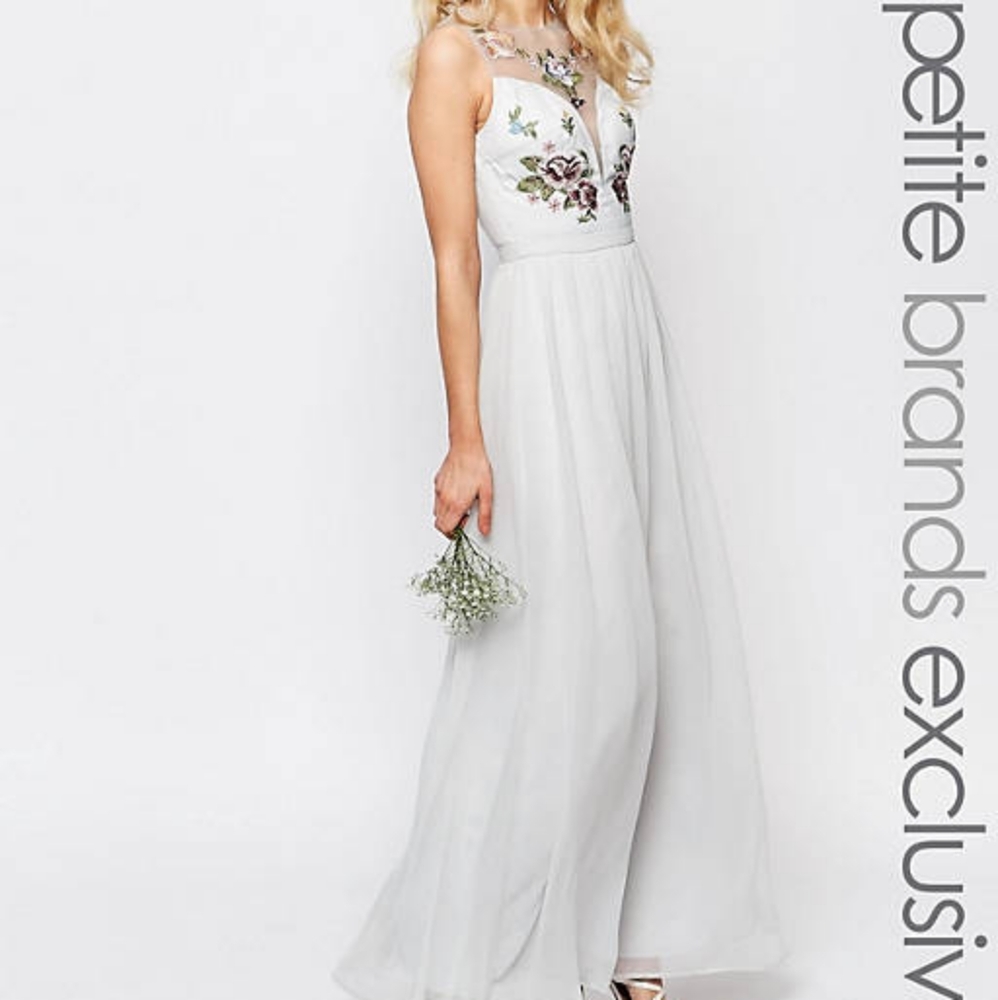 Chi Chi London Petite Maxi Tulle Dress UK 6P BNWT